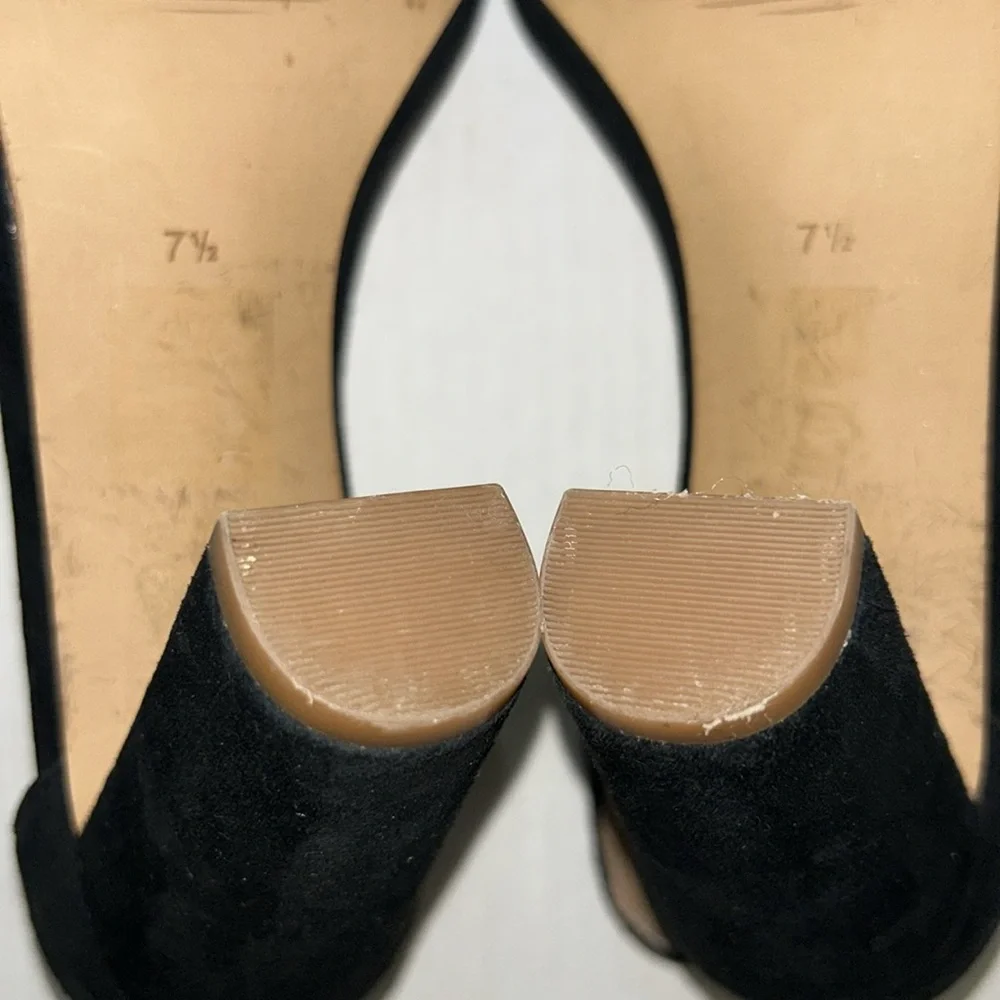 Madewell The Brooke Ankle-Strap Sandal in Suede - Size 7.5